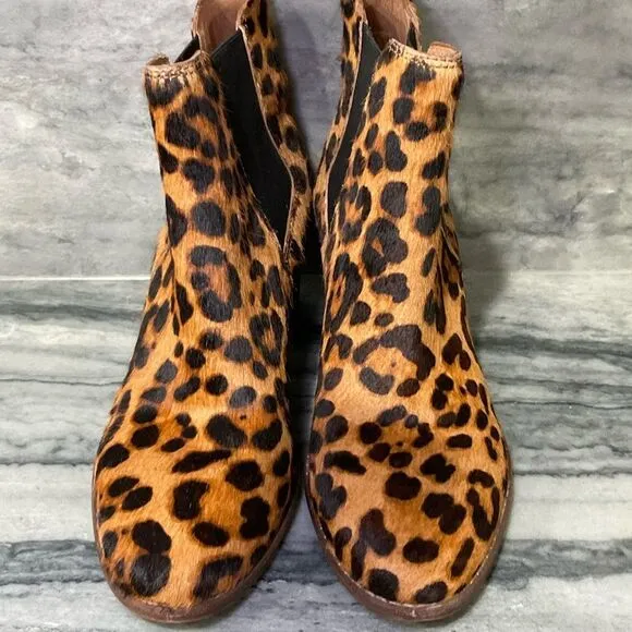 Madewell The Regan Boot in Leopard Calf Hair
