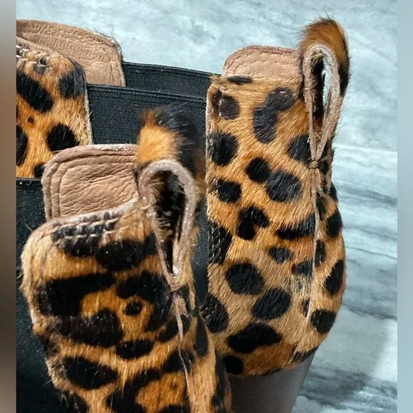 Madewell The Regan Boot in Leopard Calf Hair