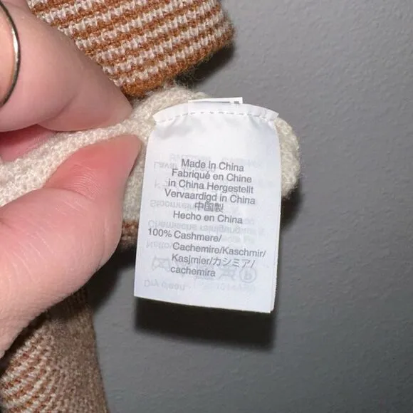 madewell tipped cashmere crewneck sweater