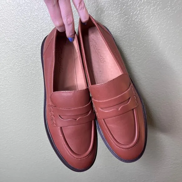 Madewell Vernon Loafers Penny Loafers in Dried Maple