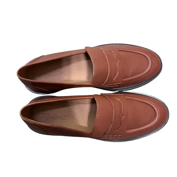 Madewell Vernon Loafers Penny Loafers in Dried Maple
