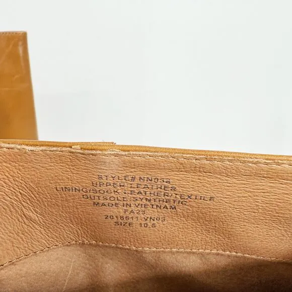 Madewell Womens The Drumgold Boot US 10.5 Brown Leather Flat Mid Calf NIB