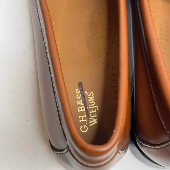 Madewell X $175 G.H.BASS Womens Whitney Weejuns® Penny Loafers Size 9 NG197