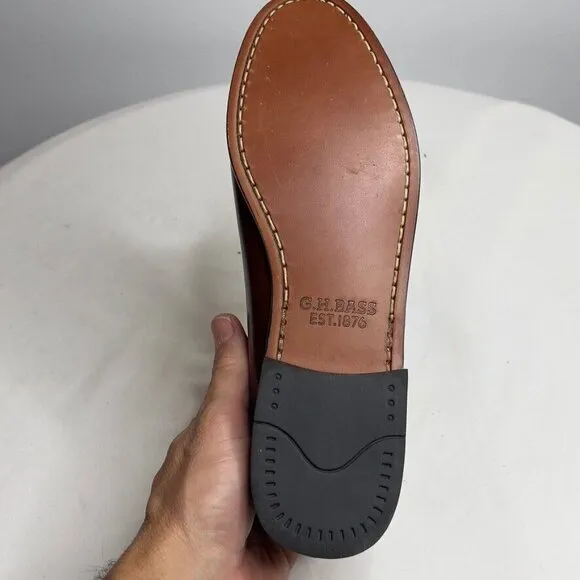 Madewell X $175 G.H.BASS Womens Whitney Weejuns® Penny Loafers Size 9 NG197