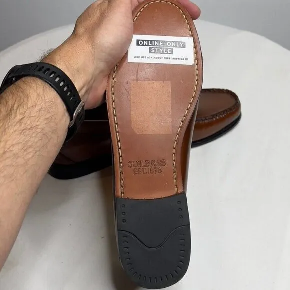 Madewell X $175 G.H.BASS Womens Whitney Weejuns® Penny Loafers Size 9 NG197