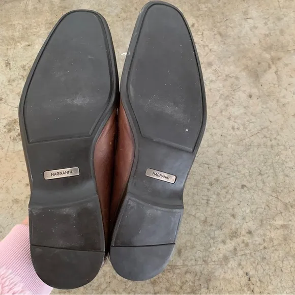 Magnanni Leather Penny Loafers Size 9M