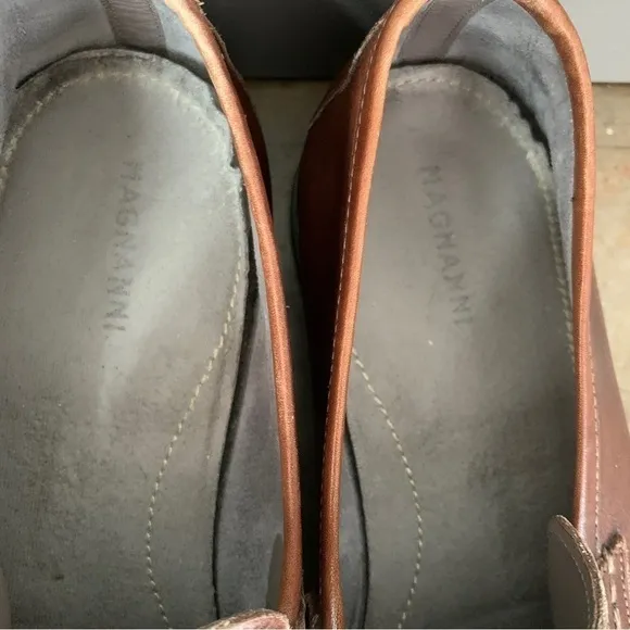 Magnanni Leather Penny Loafers Size 9M