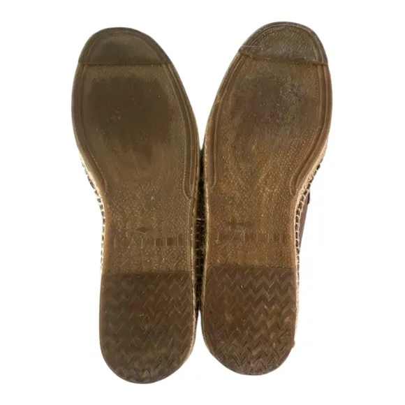 Manebi Hamptons Brown Suede Espadrilles Slip-On Loafers Spain Men's Sz 42 US 9