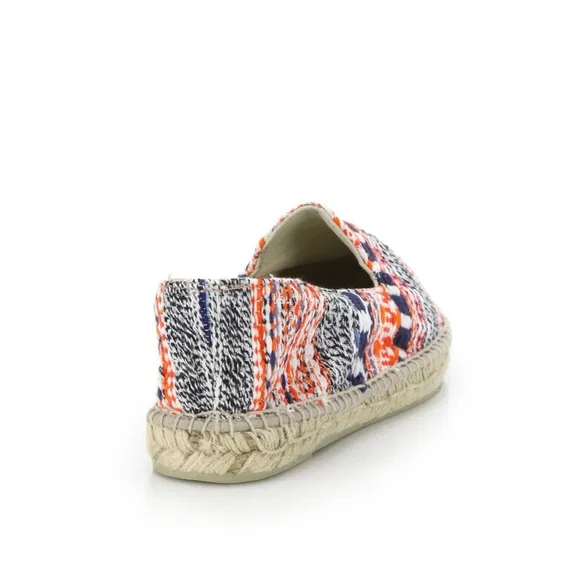 Manebi Ibiza Stripe Tweed Espadrilles Flats 10 NWT