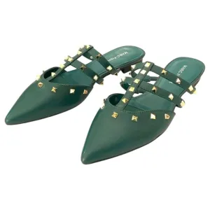 Marc Fisher Amazie Rock Stud Mule Flats Sandals