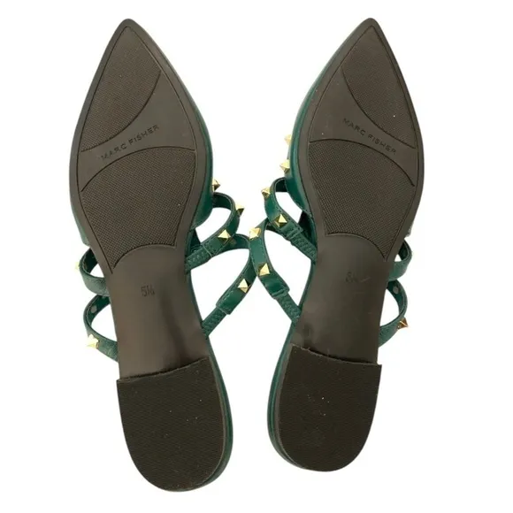 Marc Fisher Amazie Rock Stud Mule Flats Sandals
