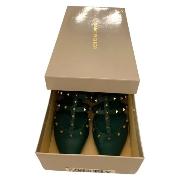 Marc Fisher Amazie Rock Stud Mule Flats Sandals