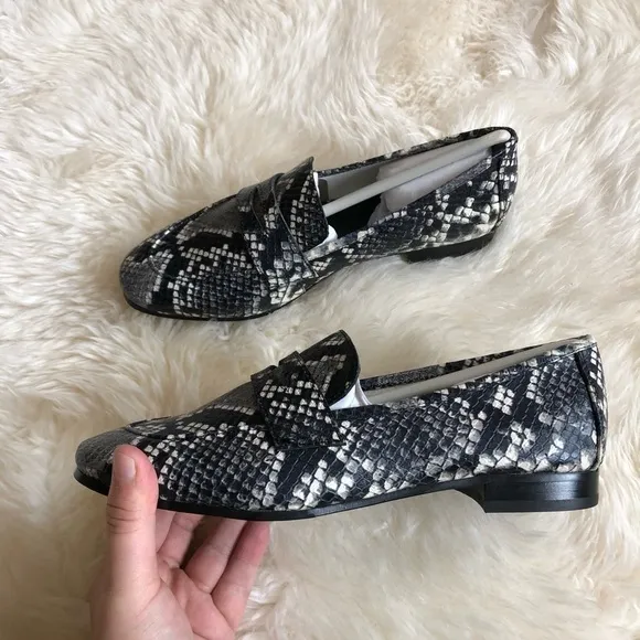 Marc Fisher Chang 2 Snake Embossed Penny Loafer 6