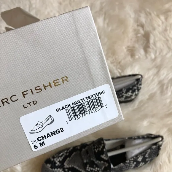 Marc Fisher Chang 2 Snake Embossed Penny Loafer 6