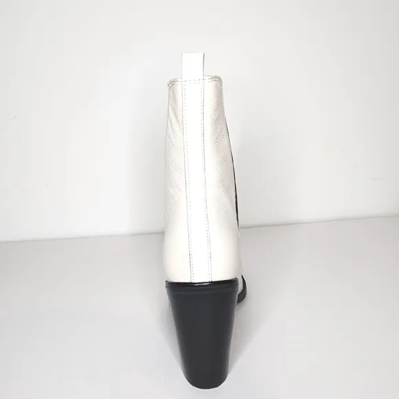 Marc Fisher Kristie mid Calf leather Boots in Ivory Size 7.5