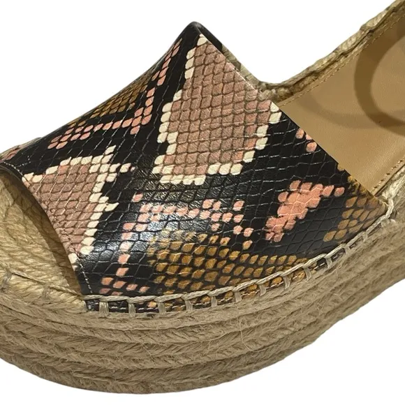 MARC FISHER LTD ALIDAS WEDGE SANDALS SZ 7.5