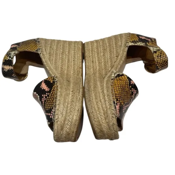 MARC FISHER LTD ALIDAS WEDGE SANDALS SZ 7.5