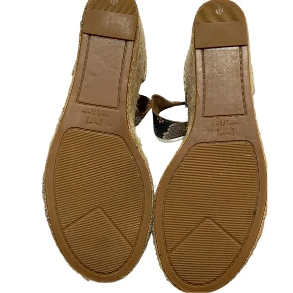 MARC FISHER LTD ALIDAS WEDGE SANDALS SZ 7.5