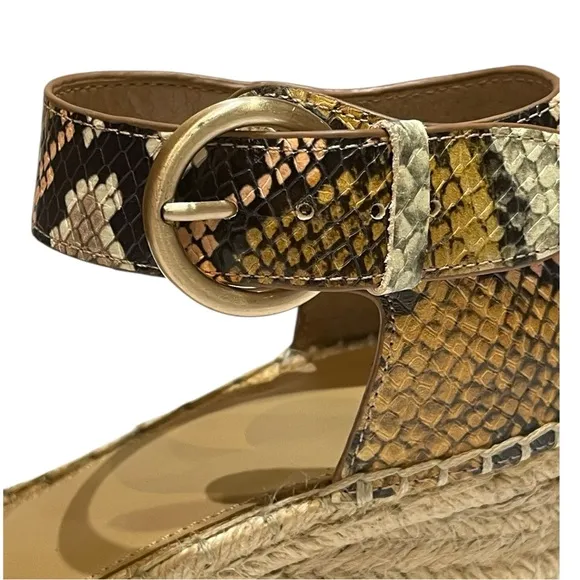 MARC FISHER LTD ALIDAS WEDGE SANDALS SZ 7.5