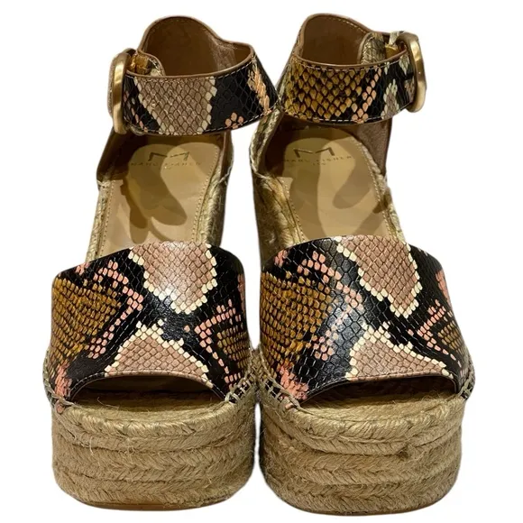 MARC FISHER LTD ALIDAS WEDGE SANDALS SZ 7.5