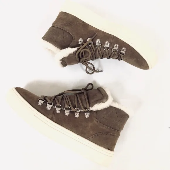 Marc Fisher LTD Daisie Fur High Top Sneakers