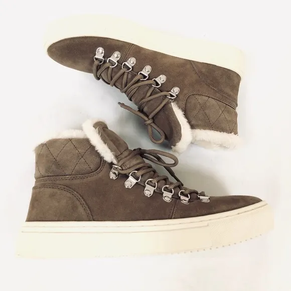 Marc Fisher LTD Daisie Fur High Top Sneakers