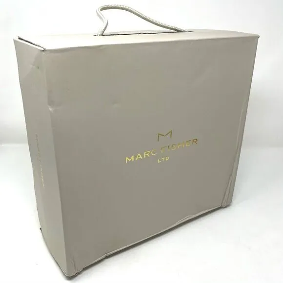 Marc Fisher Tan Rex Leather Platform Wedge Espadrilles Size 10 NIB
