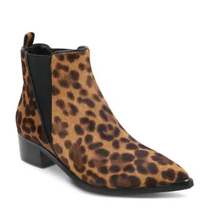 Marc Fisher Yale Calf Hair Booties Leopard 8