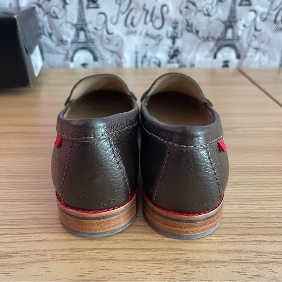 🆕🥿Marc Joseph East Village Brown Grainy Leather Penny Loafers Women 7.5