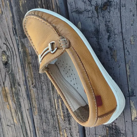 MARC JOSEPH, GIRLS LEXINTON PLUSH PEBBLE LEATHER DOUBLE BiIT DRIVER SLIP ON