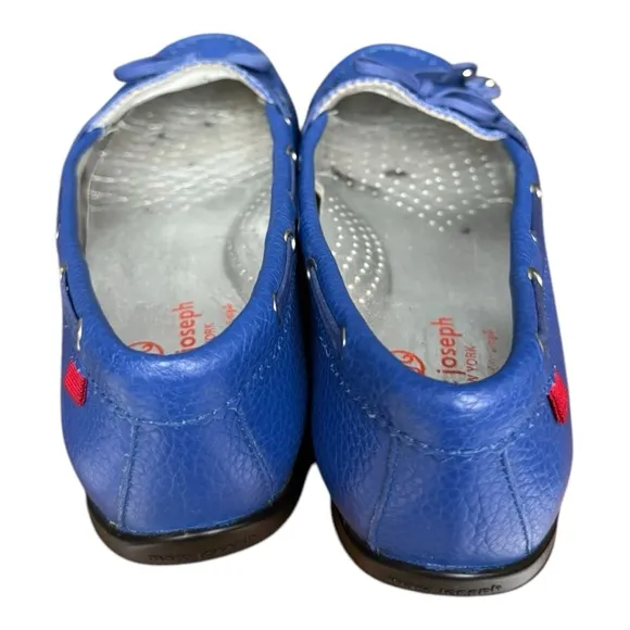 Marc Joseph Leather Tumbled Golf Shoes Blue Size 7 (Fits 7.5-8)