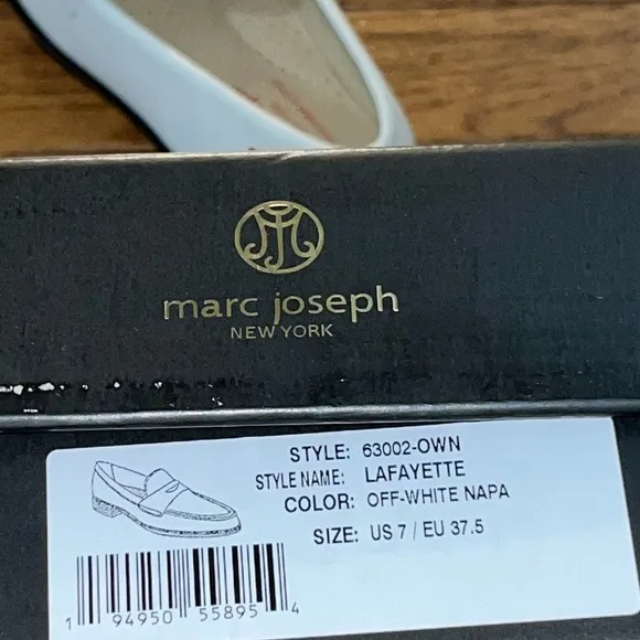 Marc Joseph New York Lafayette Penny Loafers Off- White Napa Women’s Size 7