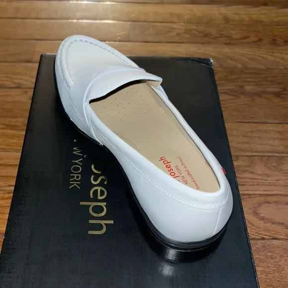 Marc Joseph New York Lafayette Penny Loafers Off- White Napa Women’s Size 7