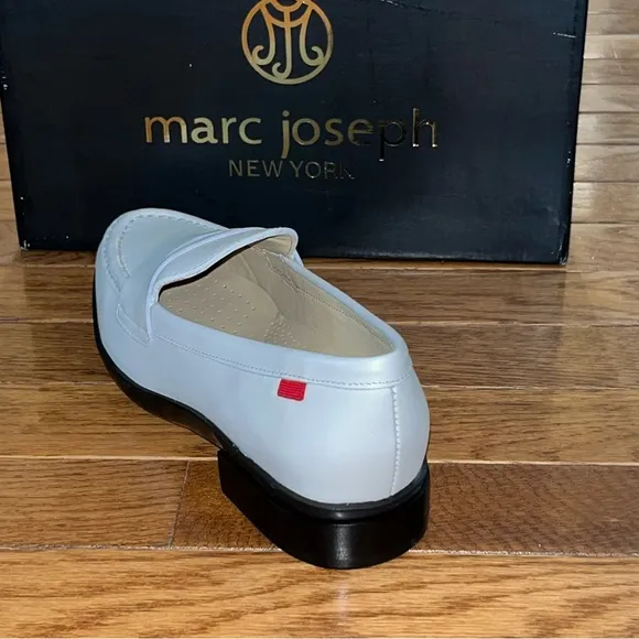 Marc Joseph New York Lafayette Penny Loafers Off- White Napa Women’s Size 7
