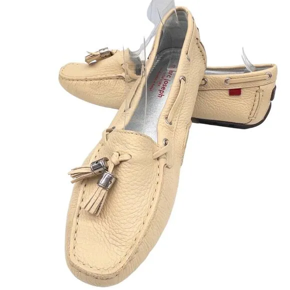 Marc Joseph Prospect Park Blush Tan Tassel Loafers Driving Shoes  8.5 Women's