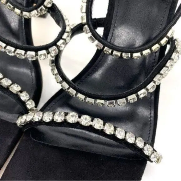 Marc Fisher Women's Dezzi Embellished Strappy High Heel Sandals Size 9 New