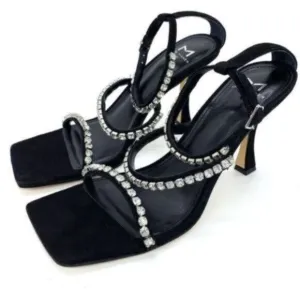 Marc Fisher Women's Dezzi Embellished Strappy High Heel Sandals Size 9 New