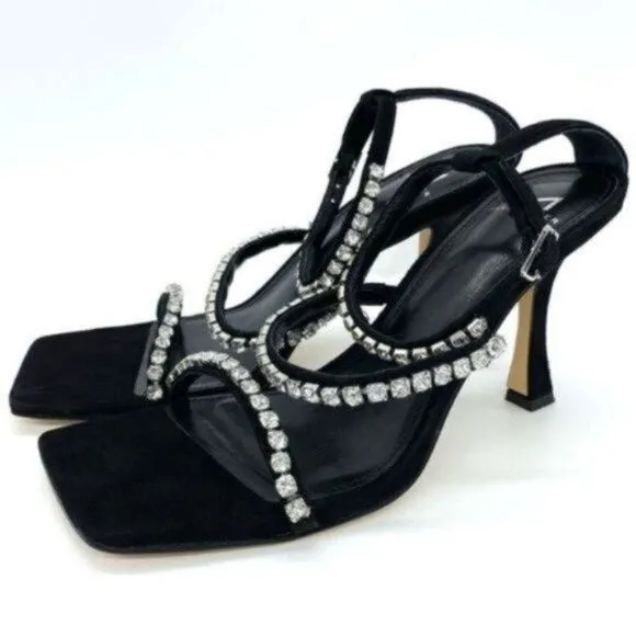 Marc Fisher Women's Dezzi Embellished Strappy High Heel Sandals Size 9 New