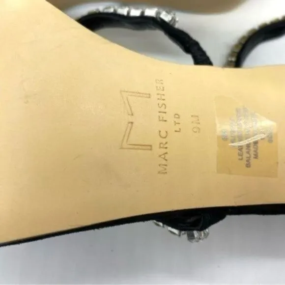 Marc Fisher Women's Dezzi Embellished Strappy High Heel Sandals Size 9 New