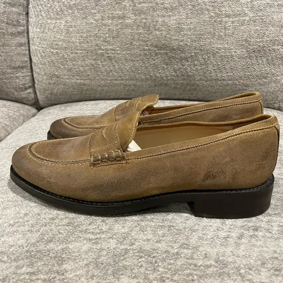 Martin Dingman Leather Slip On Loafers for Men, Size 9 1/2 D.