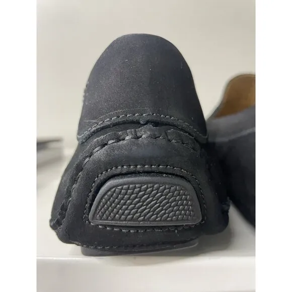 Massimo Matteo Black Suede Nubuck Penny Driver Loafers Men’s Size 11 New In Box