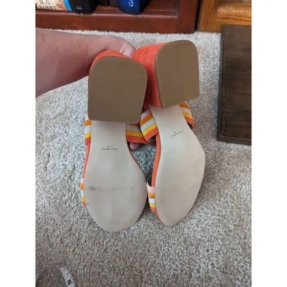 Matisse Bonita multicolored suede open toe sandals sz 9m new no box