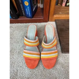 Matisse Bonita multicolored suede open toe sandals sz 9m new no box