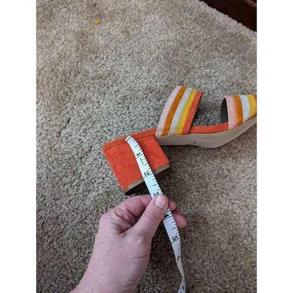 Matisse Bonita multicolored suede open toe sandals sz 9m new no box