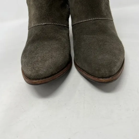 Matisse Laney Suede Leather Ankle Bootie Tassel Womens 10M Western Chunky Heel
