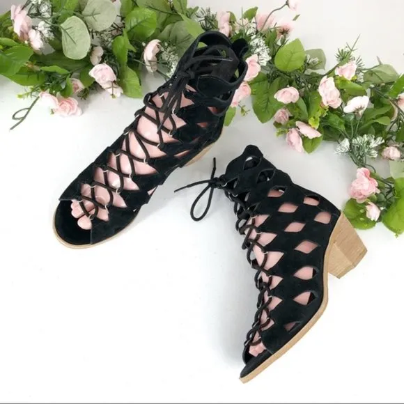 Matisse made in Brazil black sandals size 8 M