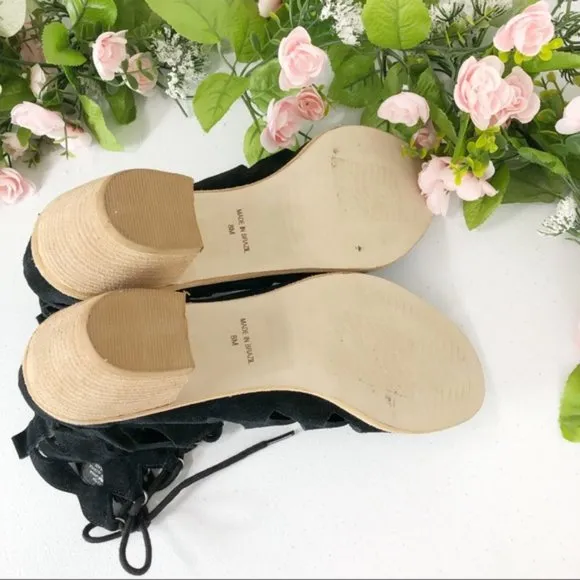 Matisse made in Brazil black sandals size 8 M