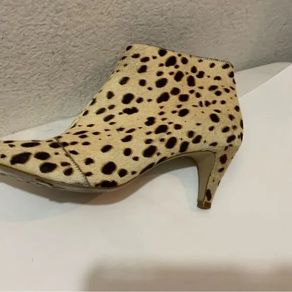 Matisse Nugent SZ 10 M Bootie Calf Hair Leather Leopard Cheetah Ankle Boots