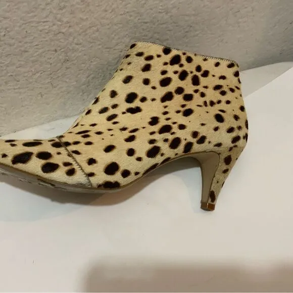 Matisse Nugent SZ 10 M Bootie Calf Hair Leather Leopard Cheetah Ankle Boots