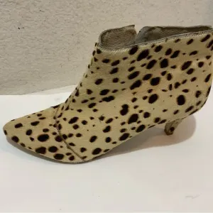 Matisse Nugent SZ 10 M Bootie Calf Hair Leather Leopard Cheetah Ankle Boots